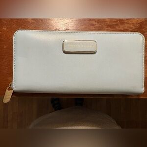 Marc by Marc Jacobs Sky Blue Wallet with Gold Accents